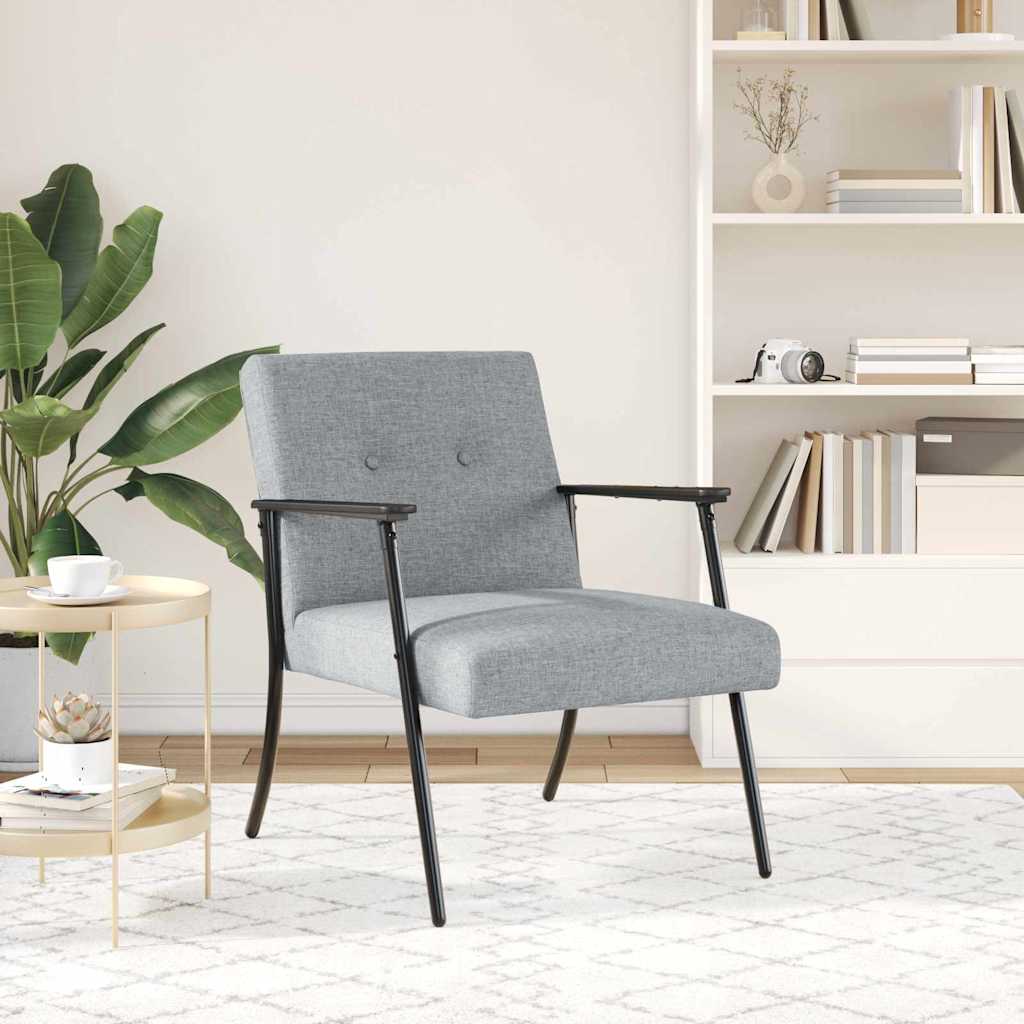 poltrona Grigio chiaro 59 x 75 x 78 cm Tessuto