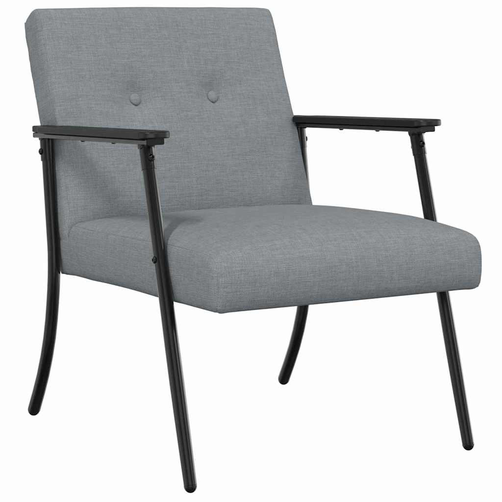 poltrona Grigio chiaro 59 x 75 x 78 cm Tessuto