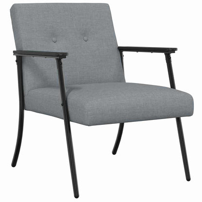 poltrona Grigio chiaro 59 x 75 x 78 cm Tessuto