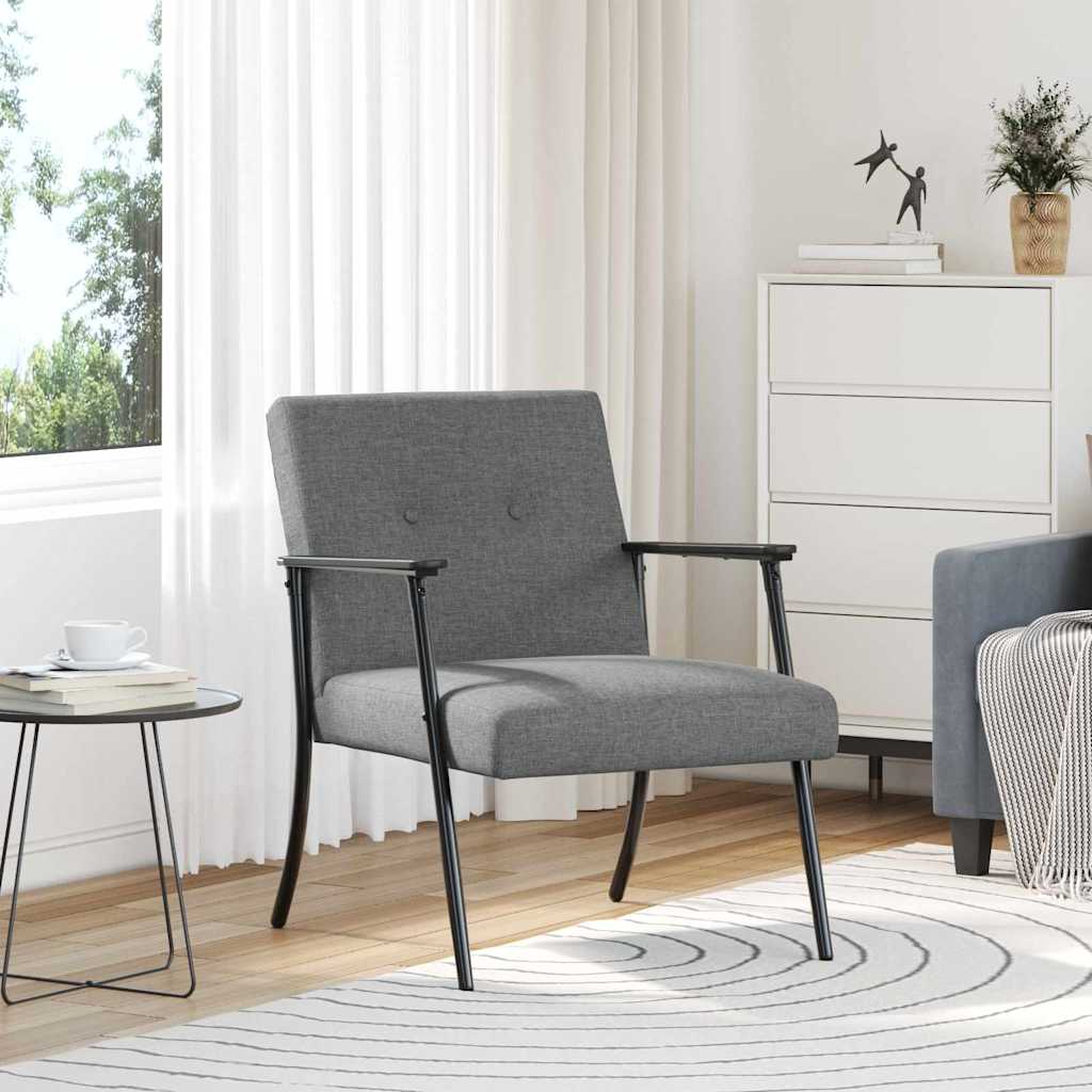 poltrona Grigio scuro 59 x 75 x 78 cm Tessuto