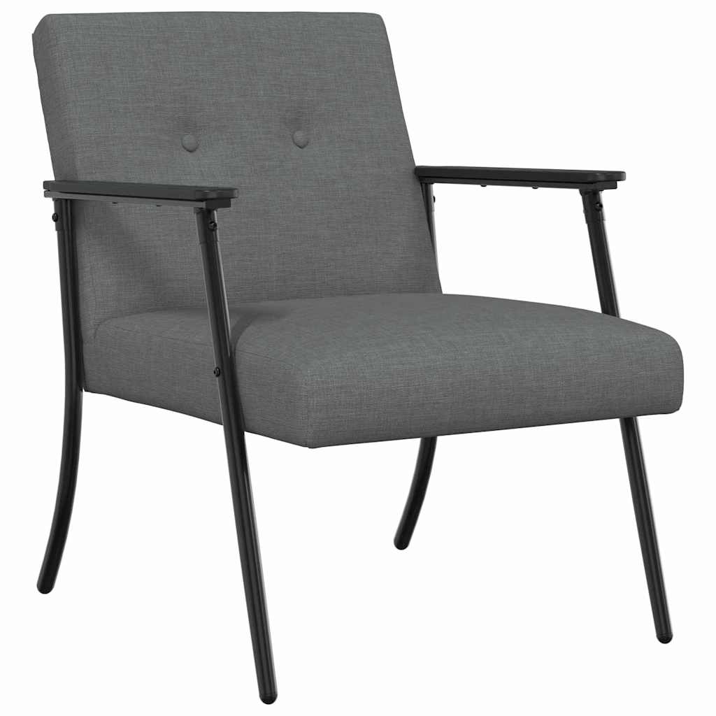 poltrona Grigio scuro 59 x 75 x 78 cm Tessuto