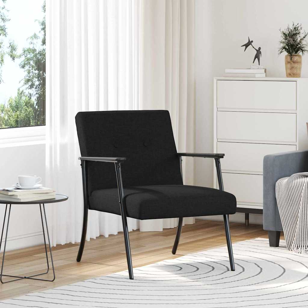 poltrona Nero 59 x 75 x 78 cm Tessuto