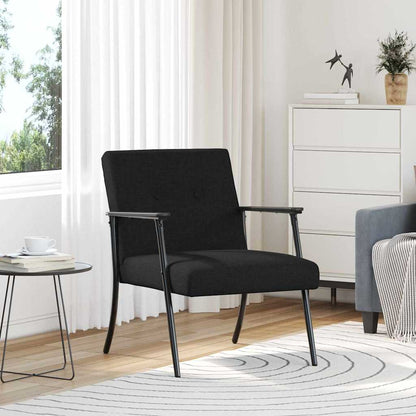 poltrona Nero 59 x 75 x 78 cm Tessuto