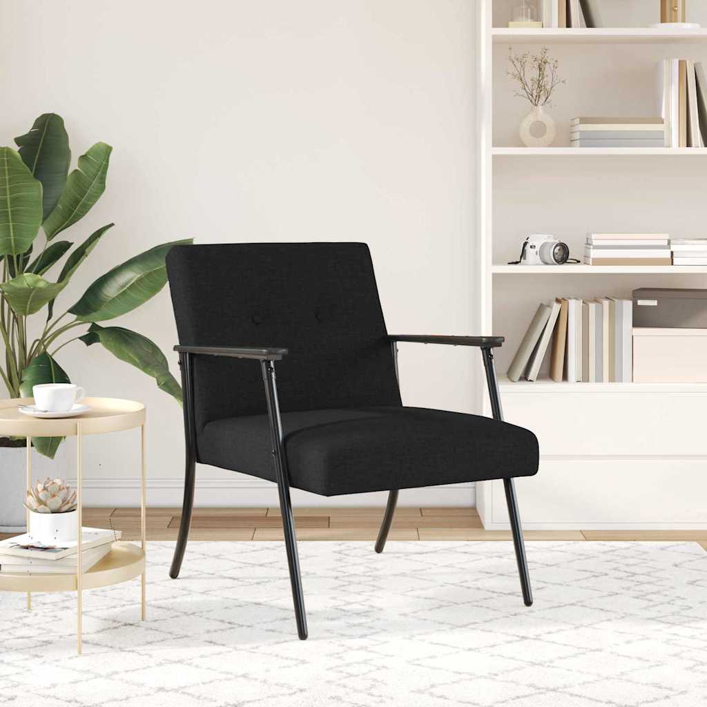 poltrona Nero 59 x 75 x 78 cm Tessuto