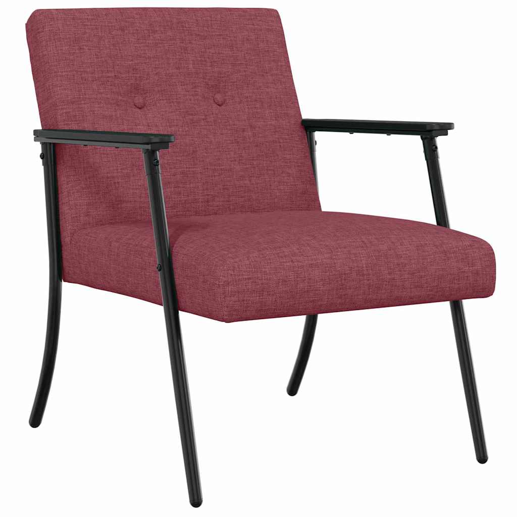 poltrona Rosso Vino 59 x 75 x 78 cm Tessuto