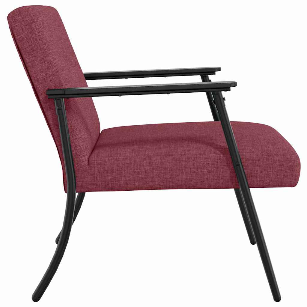 poltrona Rosso Vino 59 x 75 x 78 cm Tessuto
