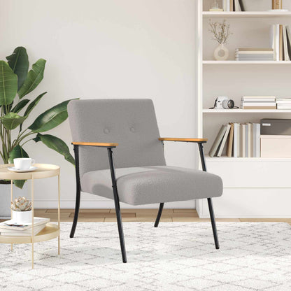 poltrona Grigio chiaro 59 x 75 x 78 cm