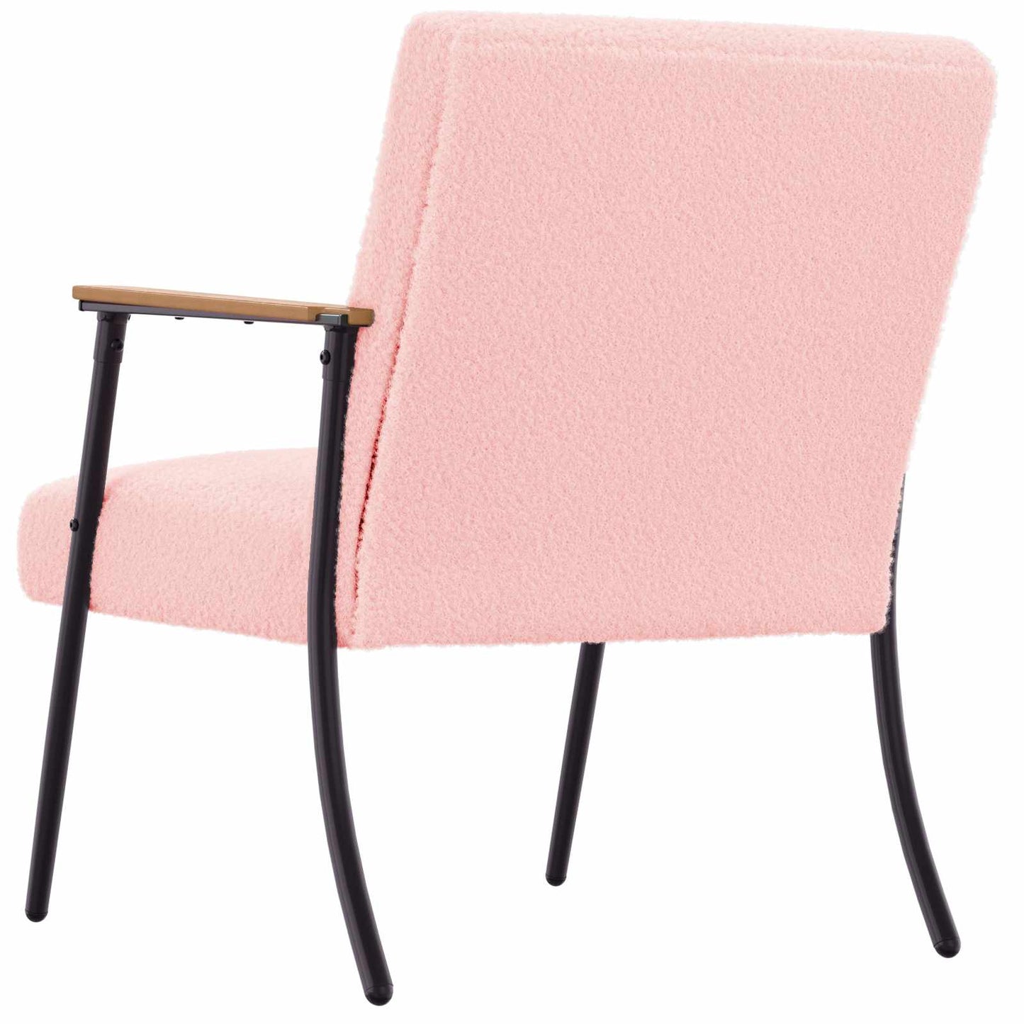 poltrona Rosa 59 x 75 x 78 cm Tessuto simile alla lana ricci
