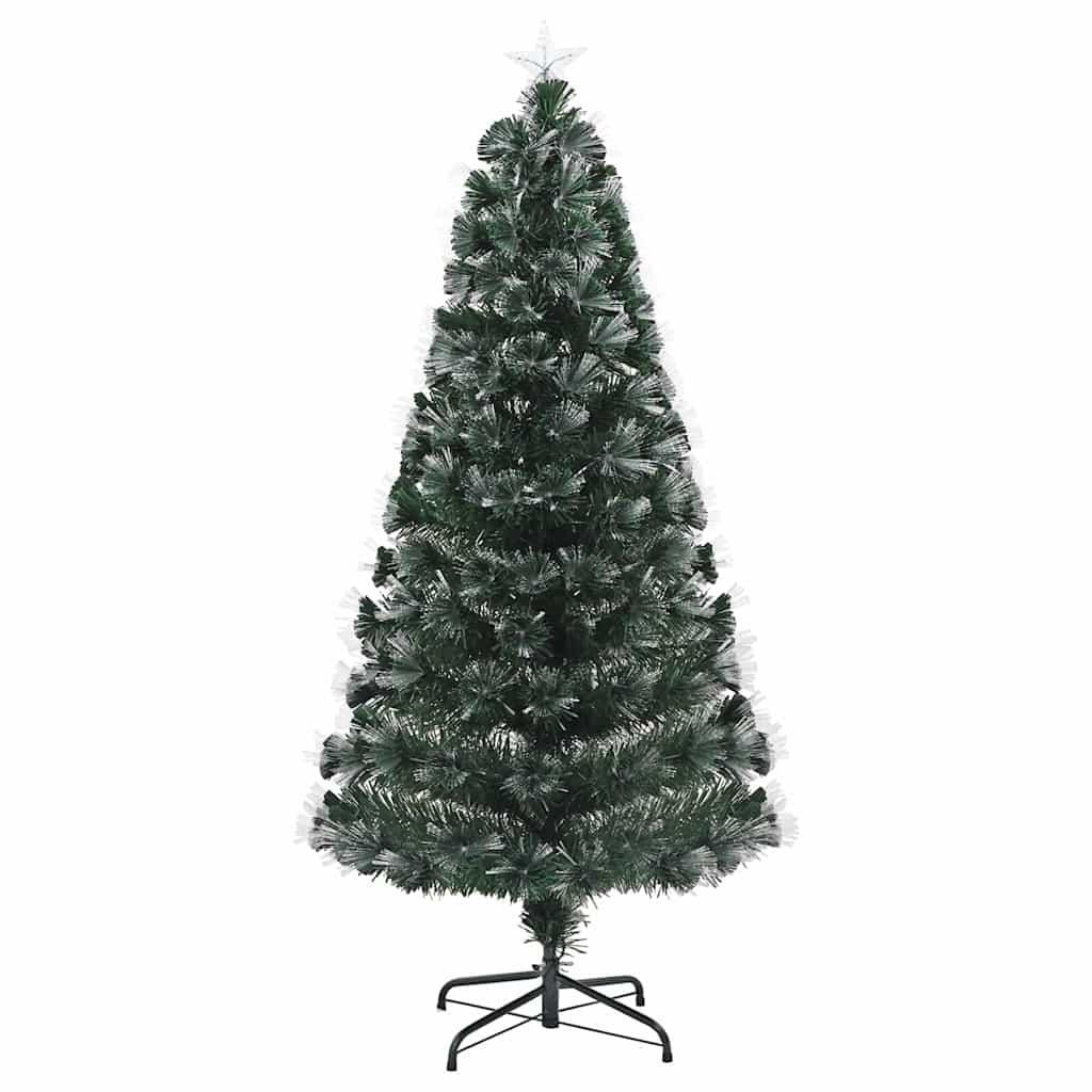 Albero di Natale artificiale con 120 LED Verde 120 cm PVC