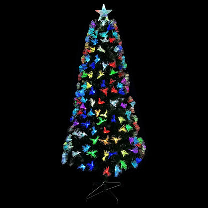Albero di Natale artificiale con 250 LED Verde 210 cm PVC