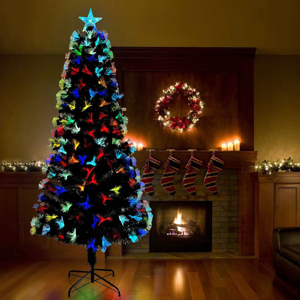 Albero di Natale artificiale con 300 LED Verde 240 cm PVC