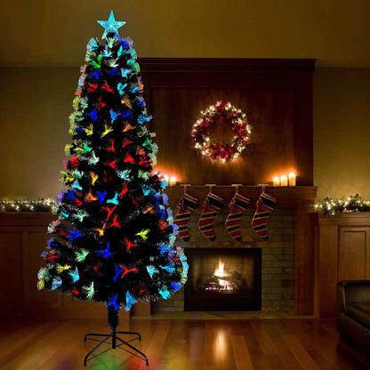 Albero di Natale artificiale con 300 LED Verde 240 cm PVC