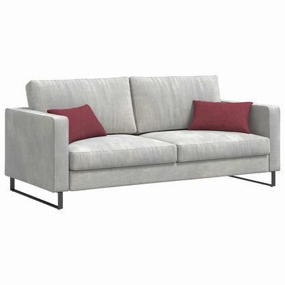 Cuscini da Divano 2 pcs Rosso Vino 50 x 30 cm Tessuto