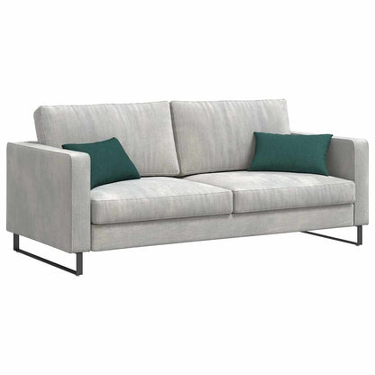 Cuscini da Divano 2 pcs Verde Scuro 50 x 30 cm Tessuto