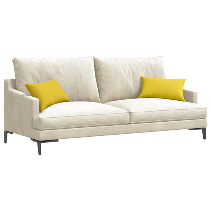 Cuscini da Divano 2 pcs Giallo Chiaro 50 x 30 cm Tessuto