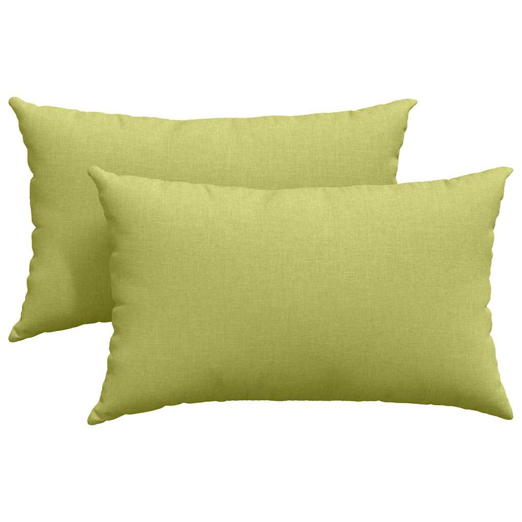 Cuscini da Divano 2 pcs Verde chiaro 50 x 30 cm Tessuto