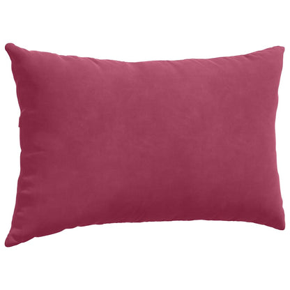 Cuscini da Divano 2 pcs Rosso vino 50 x 30 cm Tessuto in Cords