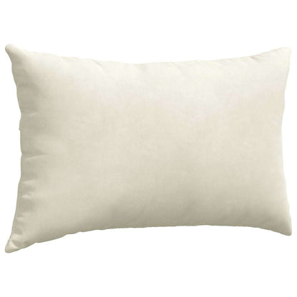 Cuscini da Divano 2 pcs Crema 50 x 30 cm Tessuto in Cords