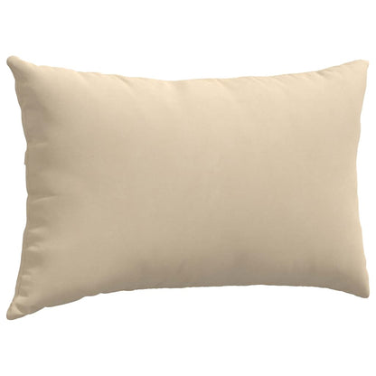 Cuscini da Divano 2 pcs Crema 50 x 30 cm Tessuto
