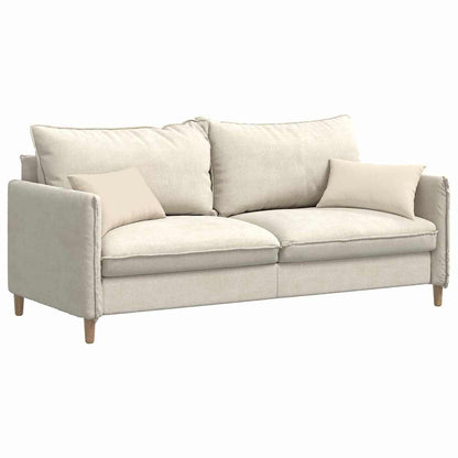 Cuscini da Divano 2 pcs Beige 50 x 30 cm Tessuto
