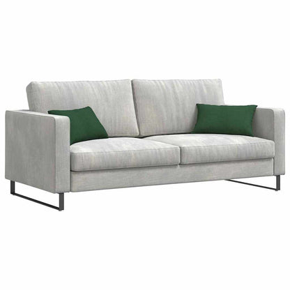 Cuscini da Divano 2 pcs Verde scuro 50 x 30 cm Tessuto in Cords
