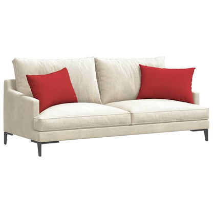 Cuscini da Divano 2 pcs Rosso 60 x 40 cm Tessuto