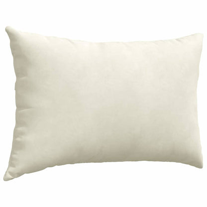 Cuscini da Divano 2 pcs Crema 60 x 40 cm Tessuto in Cords