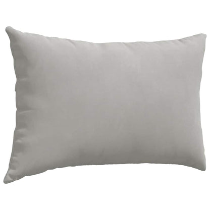 Cuscini da Divano 2 pcs Grigio chiaro 60 x 40 cm Tessuto