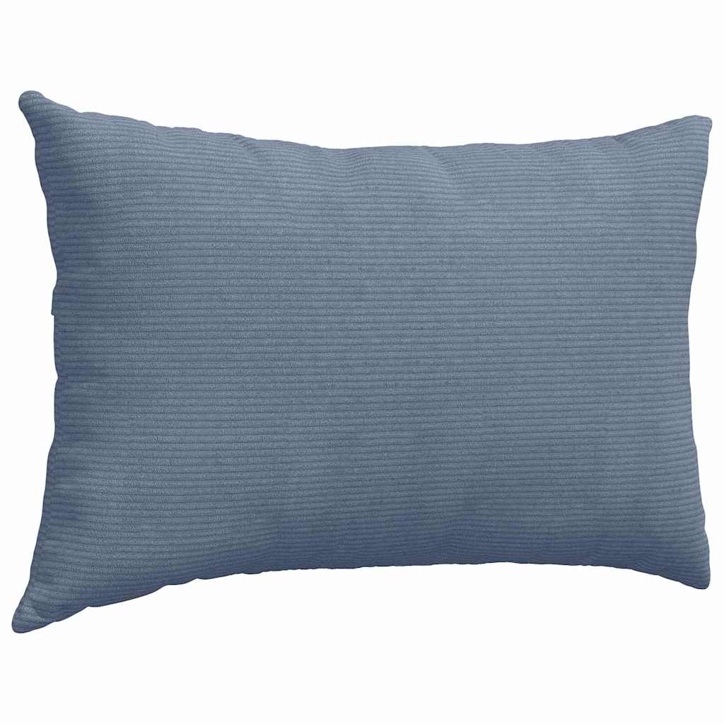 Cuscini da Divano 2 pcs Blu 60 x 40 cm Tessuto in Cords