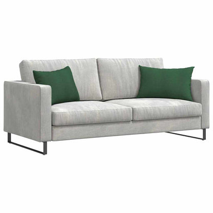 Cuscini da Divano 2 pcs Verde scuro 60 x 40 cm Tessuto in Cords