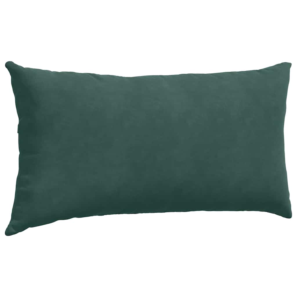 Cuscini da Divano 2 pcs Verde Scuro 80 x 40 cm Tessuto in Cords