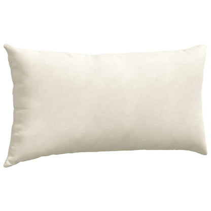 Cuscini da Divano 2 pcs Crema 80 x 40 cm Tessuto in Cords