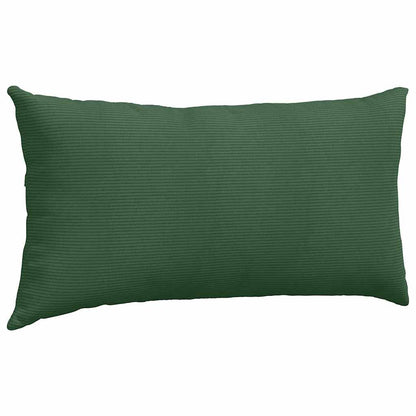 Cuscini da Divano 2 pcs Verde Scuro 80 x 40 cm Tessuto in Cords