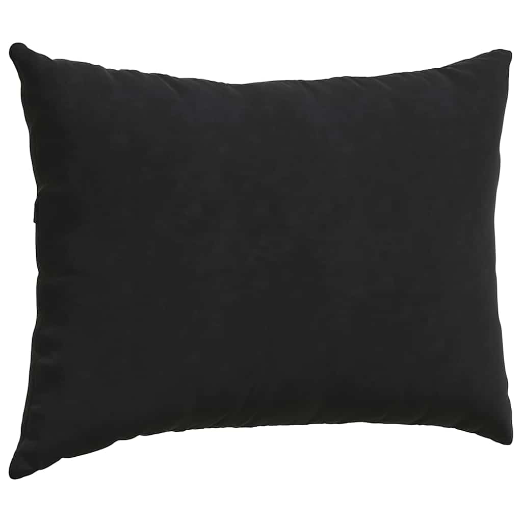 Cuscini da Divano 2 pcs Nero 70 x 50 cm Tessuto in Cords