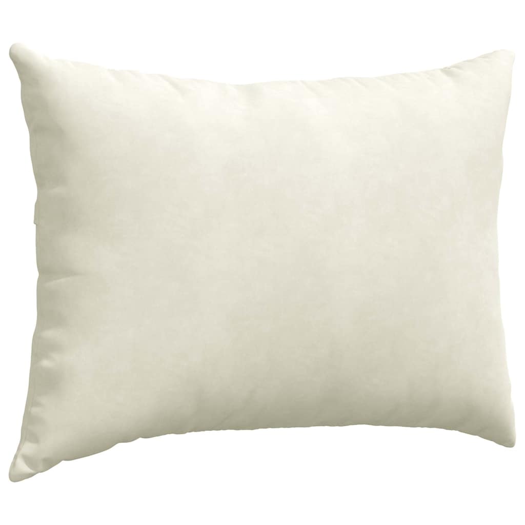 Cuscini da Divano 2 pcs Crema 70 x 50 cm Tessuto in Cords