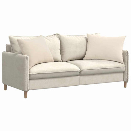 Cuscini da Divano 2 pcs Beige 70 x 50 cm Tessuto