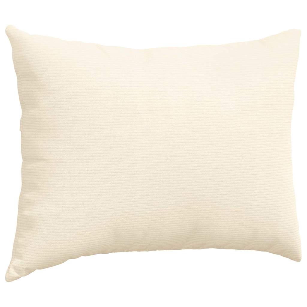 Cuscini da Divano 2 pcs Crema 70 x 50 cm Tessuto in Cords
