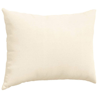 Cuscini da Divano 2 pcs Crema 70 x 50 cm Tessuto in Cords