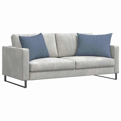 Cuscini da Divano 2 pcs Blu 70 x 50 cm Tessuto in Cords
