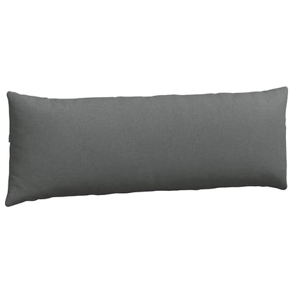Cuscini da Divano 2 pcs Grigio scuro 120 x 40 cm Tessuto