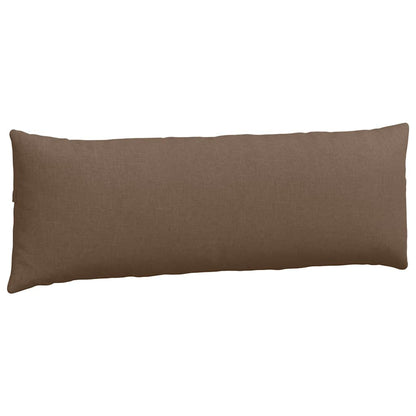 Cuscini da Divano 2 pcs Marrone 120 x 40 cm Tessuto