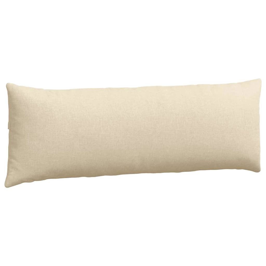 Cuscini da Divano 2 pcs Crema 120 x 40 cm Tessuto