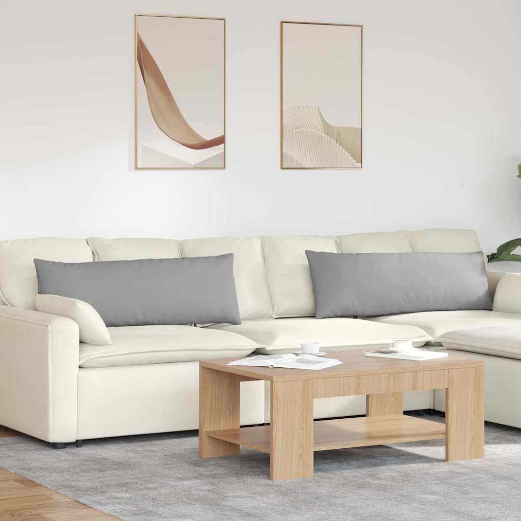 Cuscini da Divano 2 pcs Grigio Nuvola 120 x 40 cm Tessuto