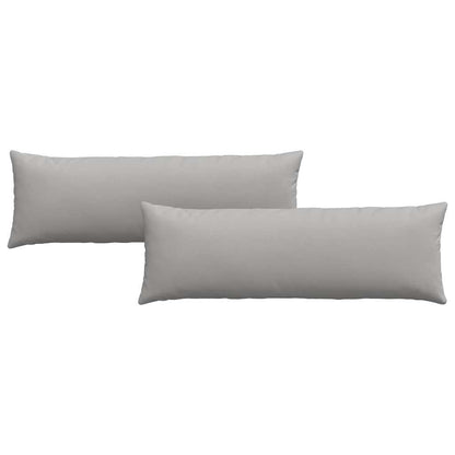 Cuscini da Divano 2 pcs Grigio Nuvola 120 x 40 cm Tessuto