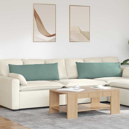 Cuscini da Divano 2 pcs Verde Mare 120 x 40 cm Tessuto in Cords