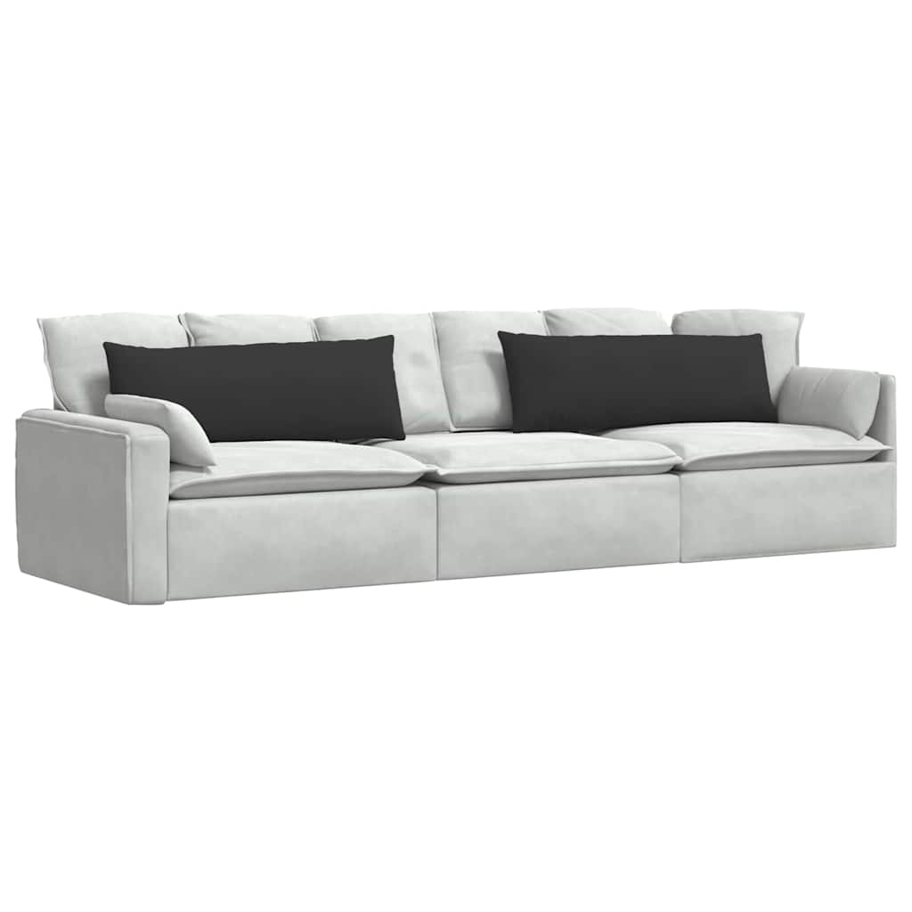 Cuscini da Divano 2 pcs Nero 120 x 40 cm Tessuto