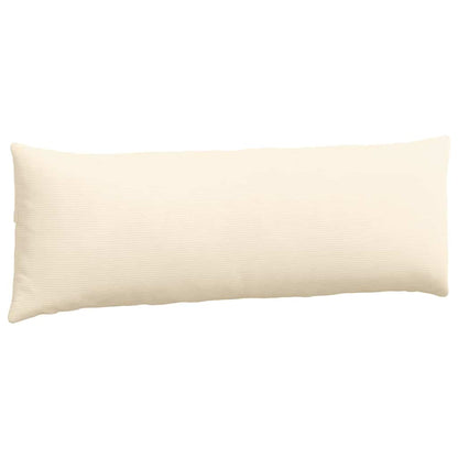 Cuscini da Divano 2 pcs Crema 120 x 40 cm Tessuto in Cords