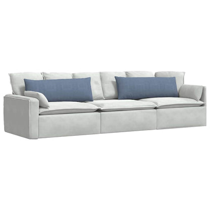 Cuscini da Divano 2 pcs Blu 120 x 40 cm Tessuto in Cords