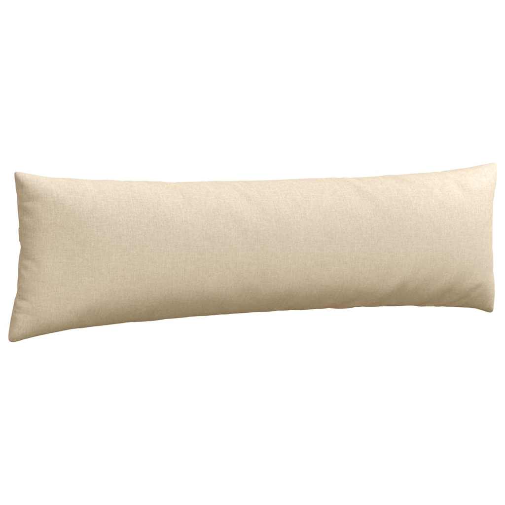 Cuscini da Divano 2 pcs Crema 145 x 40 cm Tessuto