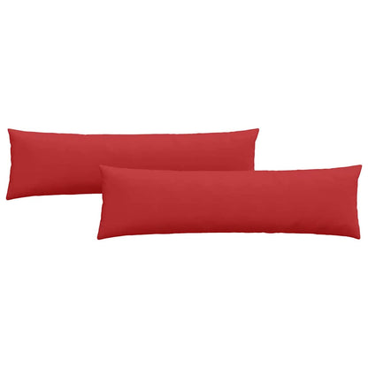 Cuscini da Divano 2 pcs Rosso 145 x 40 cm Tessuto